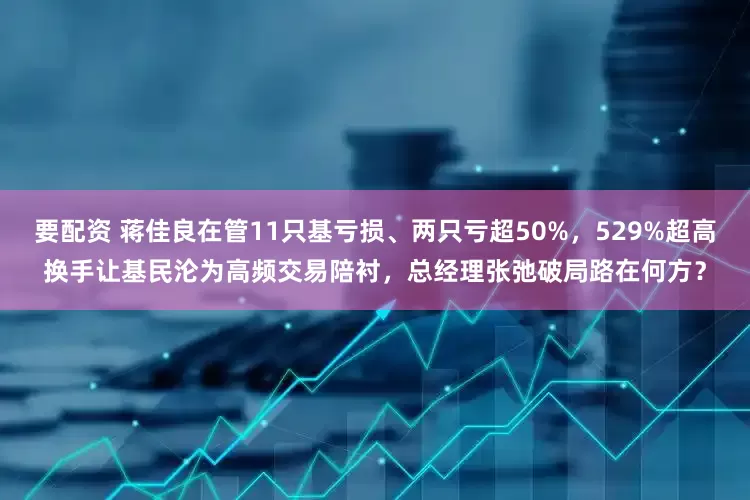 要配资 蒋佳良在管11只基亏损、两只亏超50%，529%超高换手让基民沦为高频交易陪衬，总经理张弛破局路在何方？
