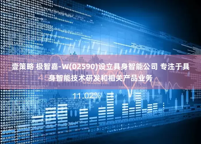 壹策略 极智嘉-W(02590)设立具身智能公司 专注于具身智能技术研发和相关产品业务
