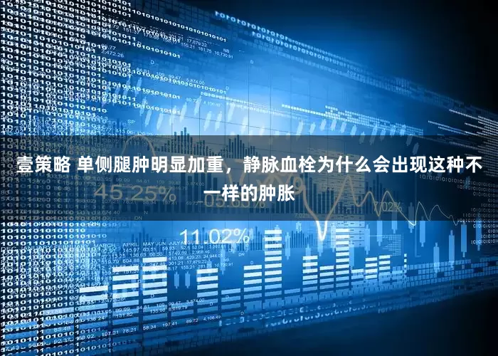 壹策略 单侧腿肿明显加重，静脉血栓为什么会出现这种不一样的肿胀
